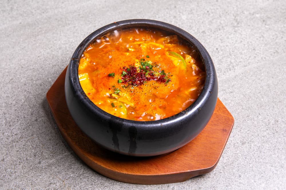 한우 된장찌개 Hanwoo Soybean Paste Stew — 한우다움 홍대본점 사이드 메뉴, 홍대 한우 Korean BBQ